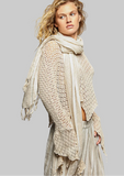POL:  STRIPED WOVEN SCARF/SHAWL