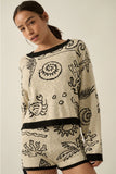 PROMESA:  NAUTICAL MOTIF SWEATER