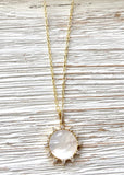 VB&CO:  MOP RHINE PENDANT NECK
