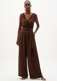 JOSEPH RIBKOFF:  V FRONT/BACK WIDE LEG JUMPSUIT