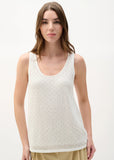 JOSEPH RIBKOFF:  RHINESTONE KNIT CAMI TOP