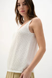 JOSEPH RIBKOFF:  RHINESTONE KNIT CAMI TOP