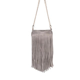 MODA LUXE:  RIVER SUEDE FRINGE XBODY BAG