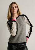 LISA TODD:  COLOR CODE CREW SWEATER