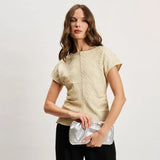 MODA LUXE:  FANCY METALLIC CLUTCH/XBODY