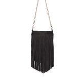 MODA LUXE:  RIVER SUEDE FRINGE XBODY BAG