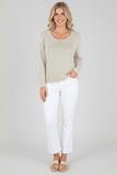 AVALIN:  L/S CREW SWEATER W/PIPING