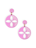 ZENZII:  QUATREFOIL RESIN EARRING