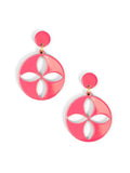 ZENZII:  QUATREFOIL RESIN EARRING