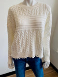 DEAR JOHN:  RANIA CABLE FLAG SWEATER