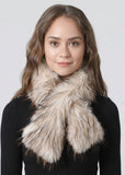PORTS:  FLUFFY FROSTED PULL THRU SCARF