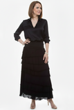 GIGI MODA:  SILK MAXI RUFFLE SKIRT