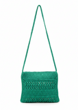 ANJU:  LOLA XBODY RAFFIA ZIP BAG