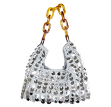 ANJU:  MIA SEQUIN BAG/CHAIN HANDLE