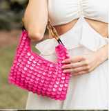 ANJU:  MIA SEQUIN BAG/CHAIN HANDLE