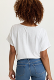 XCVI WEARABLES:  DASHELL TWILL CORDED V NECK TOP
