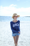 WOODEN SHIPS:  BEACH V NECK SWEATER