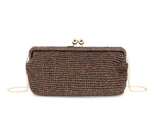BC BAGS:  NONNA STRAW CLUTCH