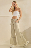 SAGE & FIG:  MINERAL WASH TERRY KNIT PANT