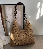 MKS AMERICA:  BOHO CROCHET BAG/BEAD STRAP