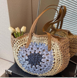 MKS AMERICA:  BOHO CROCHET ROUND ZIP BAG