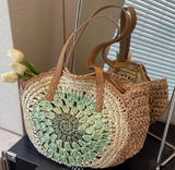 MKS AMERICA:  BOHO CROCHET ROUND ZIP BAG