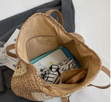 MKS AMERICA:  BOHO CROCHET ROUND ZIP BAG