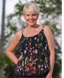 TEES BY TINA:  MARIA EMBROIDER GARDEN CAMI