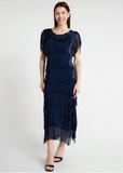 TEES BY TINA:  MIRIAM S/S RUFFLE DRESS