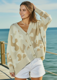 BUCKET LIST:  OVERSIZE CAMO CARDIGAN