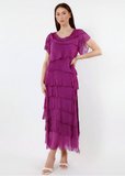TEES BY TINA:  MIRIAM S/S RUFFLE DRESS
