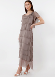 TEES BY TINA:  MIRIAM S/S RUFFLE DRESS
