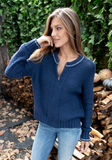 WOODEN SHIPS:  GAME DAY ZIP CHUNKY CARDI