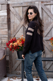 WOODEN SHIPS:  FOOTBALL ZIP CHUNKY CARDI