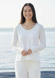 DEAR JOHN:  VANYA L/S V NECK TOP