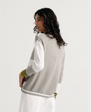ZAKET & PLOVER:  CRAZY STRIPE V NECK SWTR