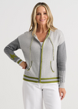 ZAKET & PLOVER:  STAR ZIP HOODIE SWTR