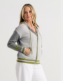 ZAKET & PLOVER:  STAR ZIP HOODIE SWTR