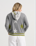 ZAKET & PLOVER:  STAR ZIP HOODIE SWTR
