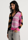 ZAKET & PLOVER:  STRIPE MEETS CHECK CARDI