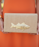LISI LERCH:  JILLIAN STRAW CLUTCH