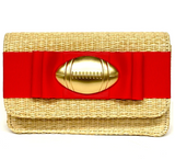 LISI LERCH:  RUBY STRAW CLUTCH