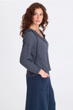 XCVI WEARABLES:  PANYA HOODIE TOP