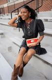 LISI LERCH:  RUBY STRAW CLUTCH