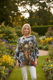 LOOWIE:  LIGHTWEIGHT PRINT BOATNECK SWTR