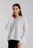 TEES BY TINA:  LAURIN SOFT JEWEL NECK SWTR