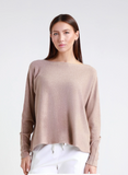 TEES BY TINA:  LAURIN SOFT JEWEL NECK SWTR