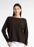TEES BY TINA:  LAURIN SOFT JEWEL NECK SWTR