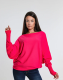 TEES BY TINA:  MYLAH SOFT BATWING SWEATER