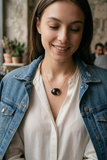 MARLYN SCHIFF:  FACETED GLASS NECK